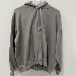 Woman’s Dark Gray Hoodie Sweatshirt